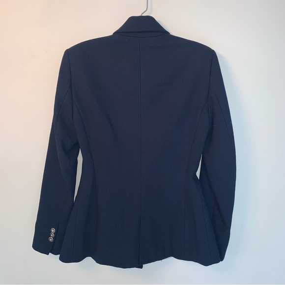Zara Tailored Blazer with Buttons Navy Blue XS - Picture 10 of 16